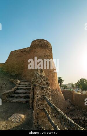 Tarout Castle, Qatif, Saudi Arabia in blue sky background Stock Photo