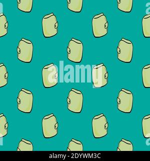 Green wallets,seamless pattern on green background. Stock Vector