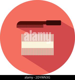 Two combs, illustration, vector on a white background. Stock Vector