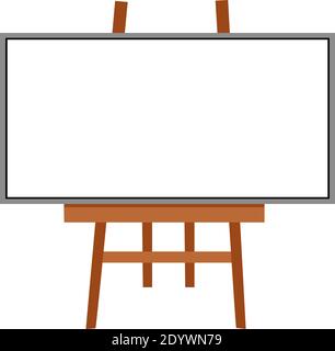Blank canvas, illustration, vector on a white background. Stock Vector