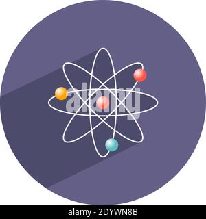 Chemistry sign, illustration, vector on a white background. Stock Vector