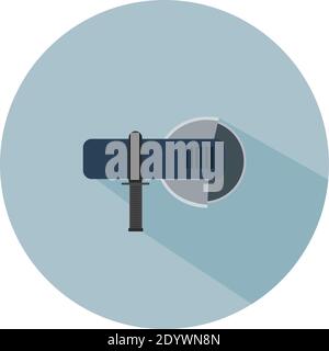 Blue cutter tool, illustration, vector on a white background. Stock Vector