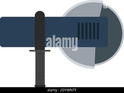Blue cutter tool, illustration, vector on a white background. Stock Vector