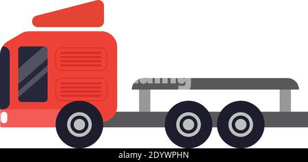 Mini truck, illustration, vector on a white background. Stock Vector