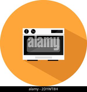 Small oven, illustration, vector on a white background. Stock Vector
