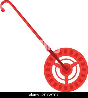 Push wheel, illustration, vector on a white background. Stock Vector