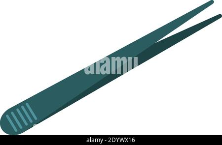 Tweezer, illustration, vector on a white background. Stock Vector