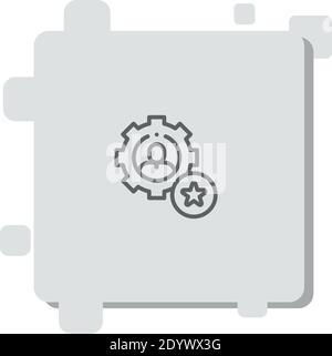 self improvement vector icon modern simple vector illustration Stock Vector