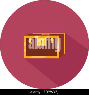 Treasure box, illustration, vector on a white background. Stock Vector