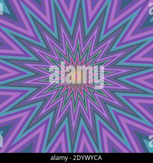An abstract psychedelic burst background image. Stock Vector