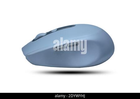 Mouse for computer on white background Business close-up communication computer Stock Photo