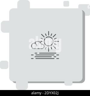 haze vector icon modern simple vector illustration Stock Vector