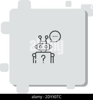 robot vector icon modern simple vector illustration Stock Vector