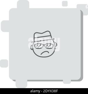 detective vector icon modern simple vector illustration Stock Vector