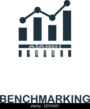 Benchmarking icon. Premium style design from business management icon collection. Pixel perfect Benchmarking icon for web design, apps, software Stock Vector