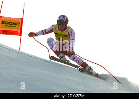 MAYER Matthias (AUT) 3rd CLASSIFIED during FIS Ski World Cup 2020 - Training Men&#39;s Downhill, alpine ski race, Bormio, It - Photo .LM/Sergio Bisi Stock Photo