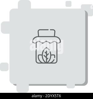 eco food vector icon modern simple vector illustration Stock Vector