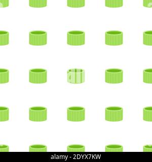 Illustration on theme of bright pattern green onion, vegetable root for seal. Vegetable pattern consisting of beautiful green onion, many root. Simple Stock Vector