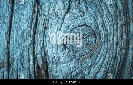 Blue close up wooden textured background Stock Photo