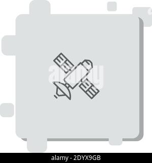 satellite vector icon modern simple vector illustration Stock Vector