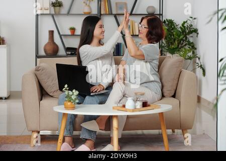 Family shopping Stock Photo