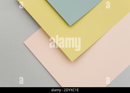 Geometric paper background, texture of pastel colors. Backdrop for your design. Stock Photo