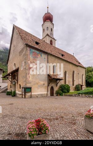 The Parish Church of San Zeno in Naturno, South Tyrol, Italy Stock Photo