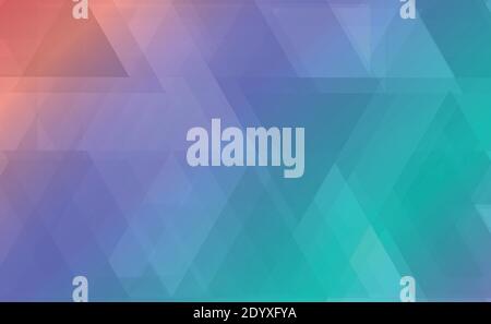 Abstract colored background from different triangles - Vector illustration Stock Vector