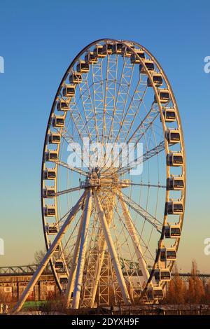 Canada, Quebec, Montreal, Ferris Wheel, Old Port, Stock Photo