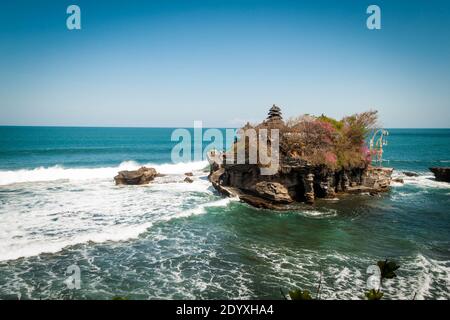 Close-up image of Tanah Lot Temple in Bali Stock Photo