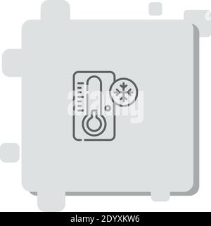 simple keep frozen symbol with snowflake frozen food packaging icon ...