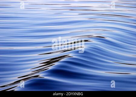 Blue Wave Ripple Blue water rippled waves surface with bubbles of air. Set of authentic ...