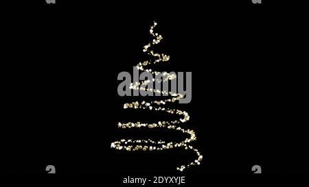 The abstract dark background. Blurry smooth glowing waves. 3D rendering Stock Photo