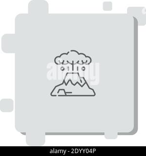 eruption vector icon modern simple vector illustration Stock Vector