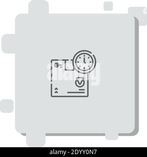 lead time vector icon modern simple vector illustration Stock Vector