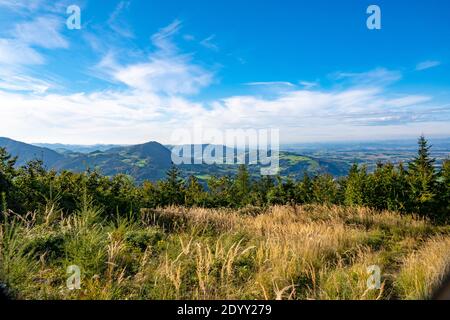 Österreich, Niederösterreich, Scheibbs, Blick vom Greinberg Stock Photo