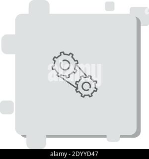timing belt vector icon modern simple vector illustration Stock Vector