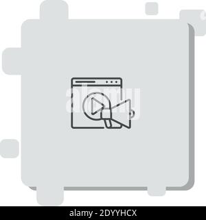 video vector icon modern simple vector illustration Stock Vector