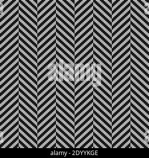 Seamless vector geometric pattern knitted black and white Stock Vector ...