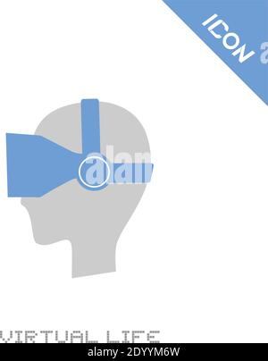 Virtual reality glasses flat icon Stock Vector Image & Art - Alamy