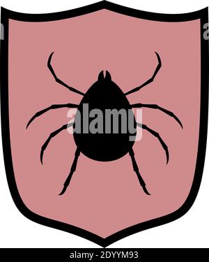 computer virus protect symbol Stock Vector