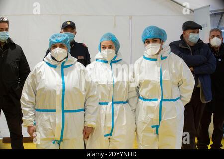 Rome, Italy. 28th Dec, 2020. Nurses who made the vaccinations (Photo by Matteo Nardone/Pacific Press) Credit: Pacific Press Media Production Corp./Alamy Live News Stock Photo