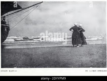 Gossip : Katwyk by Alfred Stieglitz. Vintage photograph. Stock Photo