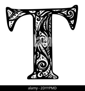 tribal letter t by TuRkHimself on DeviantArt