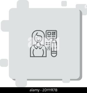 testing vector icon modern simple vector illustration Stock Vector