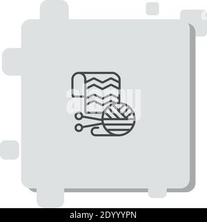knitting vector icon modern simple vector illustration Stock Vector