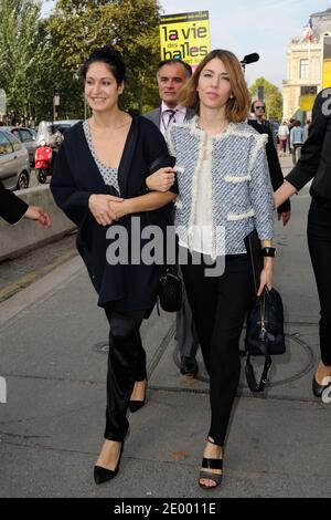 Sofia Coppola arriving to the Louis Vuitton' Spring-Summer 2014 Ready-To-Wear collection show held at the Cour Carree du Louvre in Paris, France on October 2, 2013. Photo by Alban Wyters/ABACAPRESS.COM Stock Photo