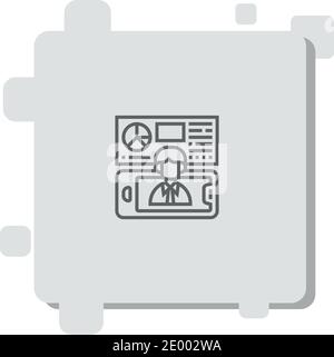 holographic vector icon modern simple vector illustration Stock Vector