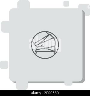 kneecap vector icon modern simple vector illustration Stock Vector