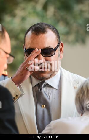 Morocco's King Mohammed VI seen at Yas Marina Circuit, near Abu Dhabi, United Arab Emirates, on November 3rd, 2013, during 5th Abu Dhabi Formula One Grand Prix. Photo by Ammar Abd Rabbo/ABACAPRESS.COM Stock Photo